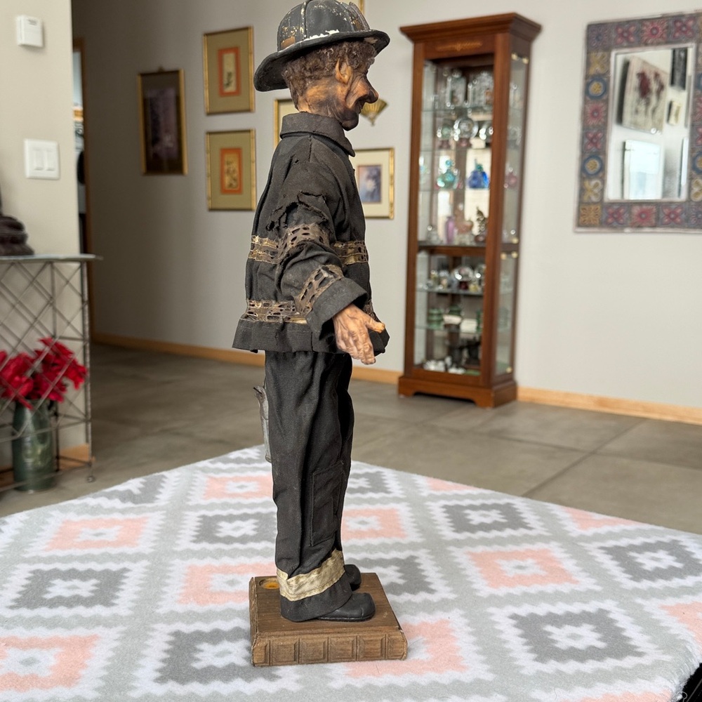 Vintage Firefighter Figurine 18” tall - Picture 6 of 11
